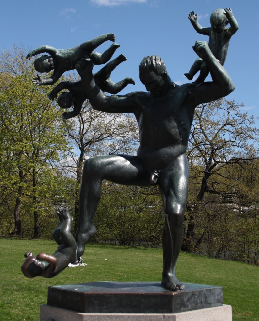Vigeland Amusement Park in Oslo Statue at the Vigeland Amusement Park in Oslo