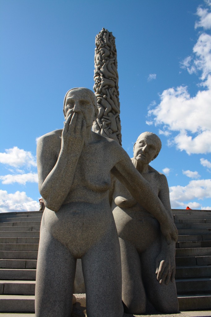 Naughty Grandmas in Oslo Vigeland Amusement Park in Oslo