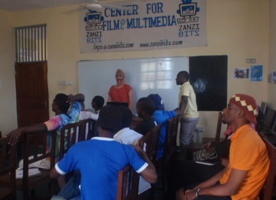 Zanzibits presentation volunteering at zanzibits