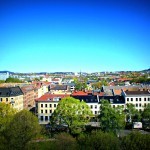 The view across Grünerløkka from the Hotel Anker window