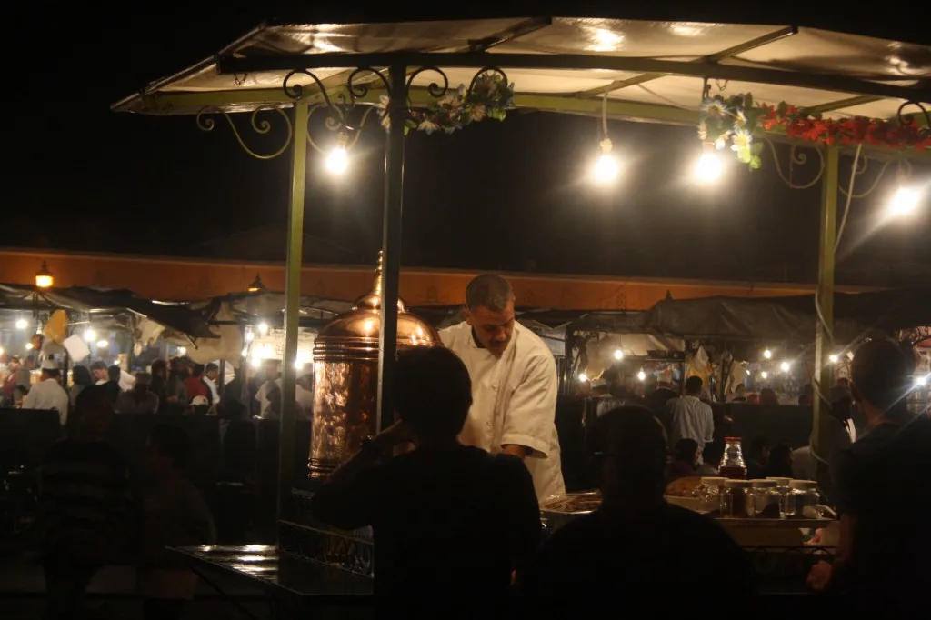 Night markets in Marrakesh