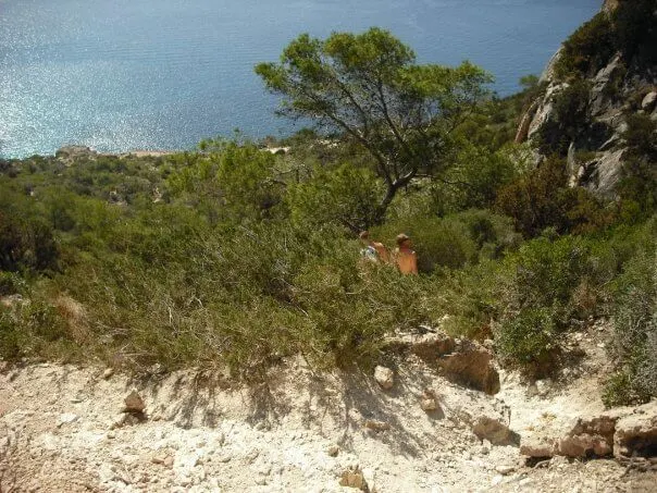 The descent down to Atlantis in Ibiza 