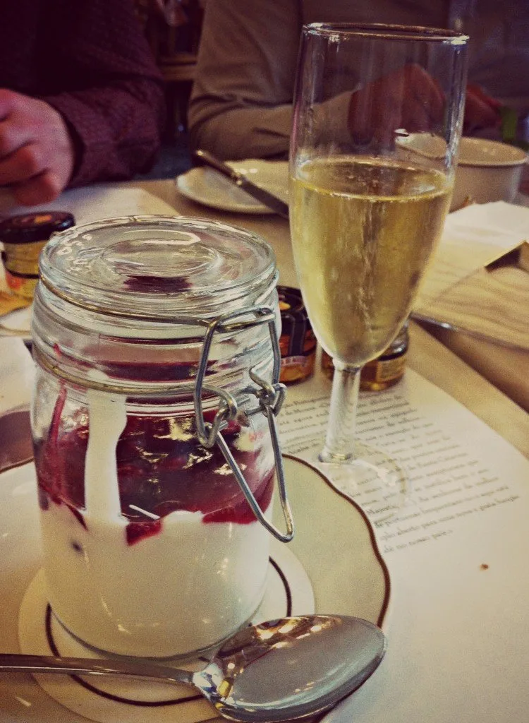 Yogurt course at Cafe Majestic