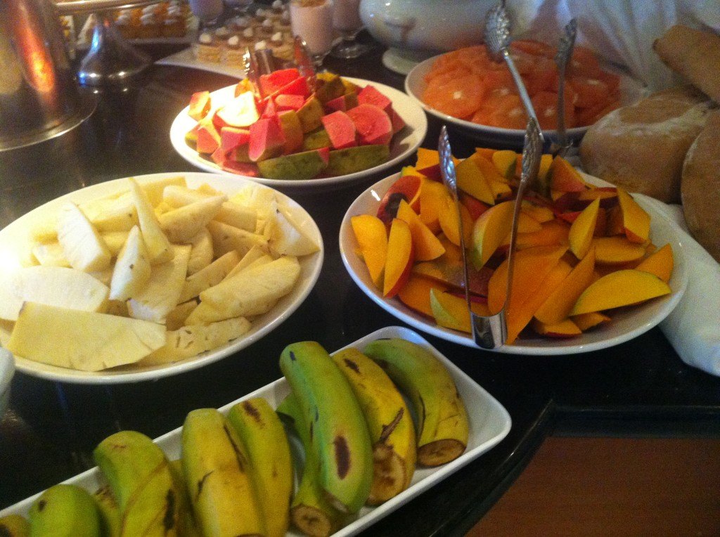 Fruity breakfast food in Cuba at Parque Central 