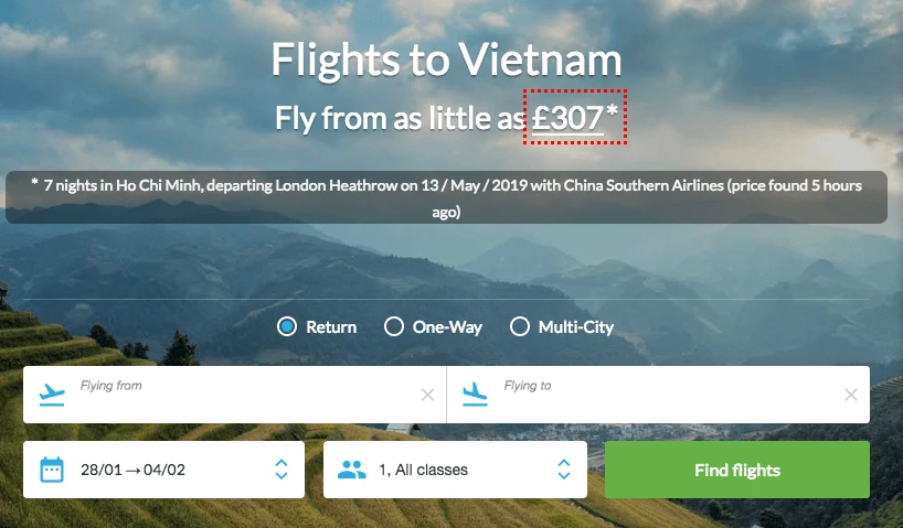 How to book flights to Vietnam