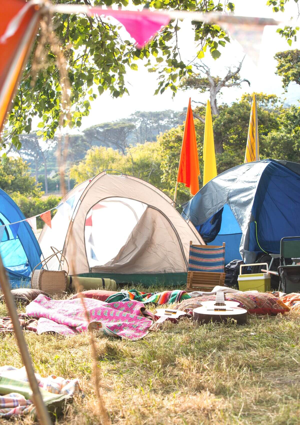 camping at festivals