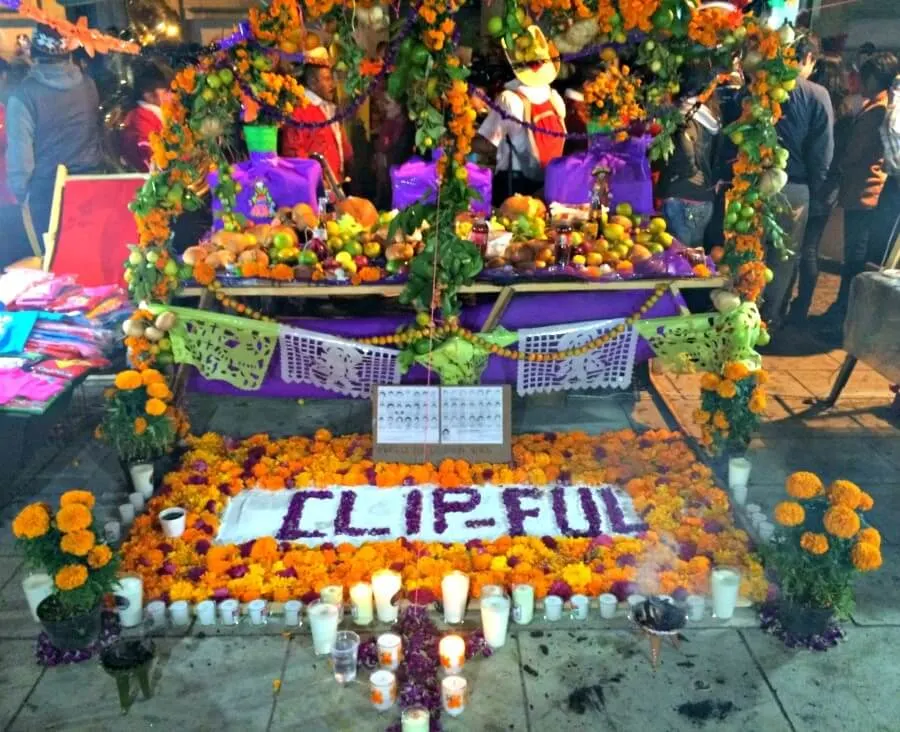 altar at Day of the Dead Festival