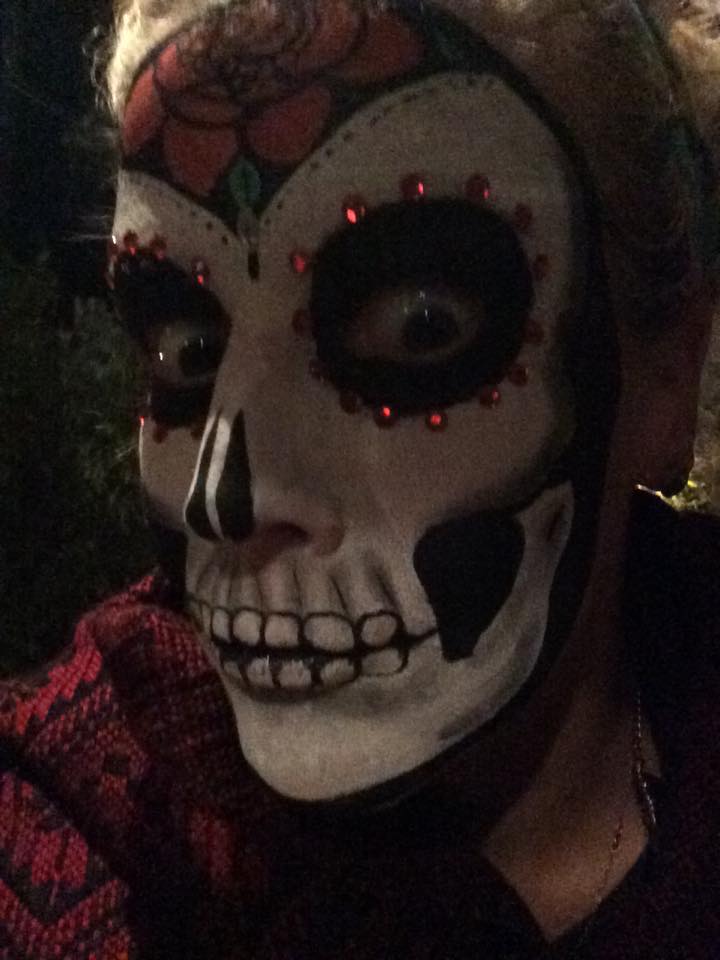 Face paint for Day of the Dead Mexico