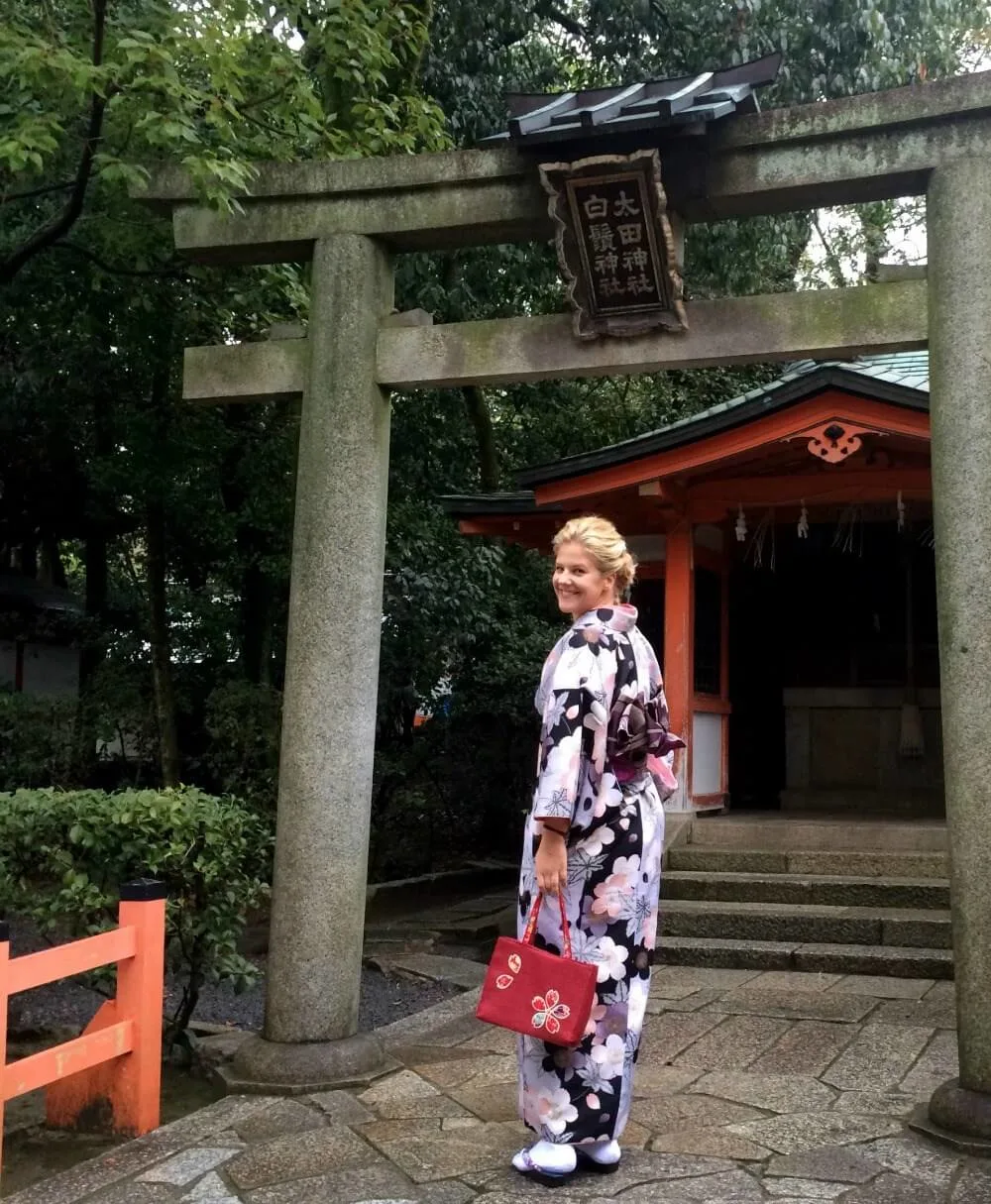 Dressing up as a geisha in Kyoto