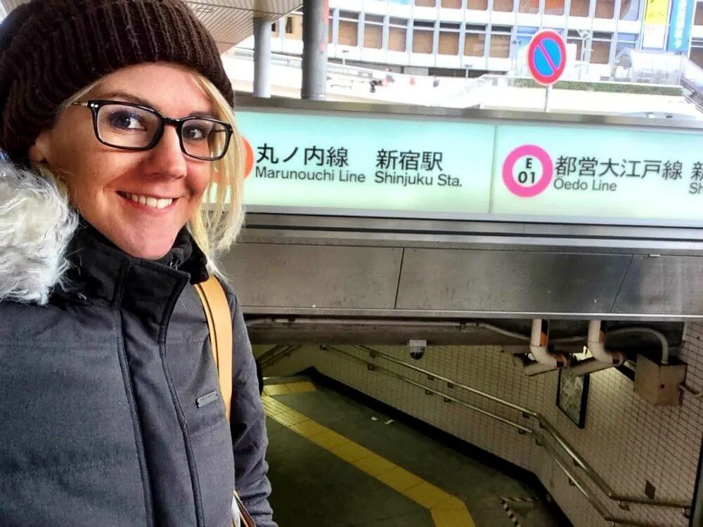 me at the tokyo metro