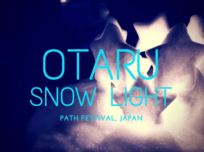 The Otaru Snow Light Festival in Otaru