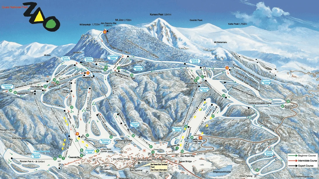 Skiing in Japan 