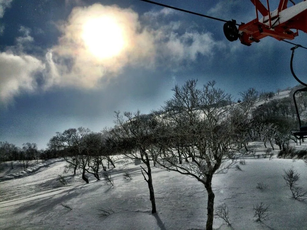 Skiing in Japan 