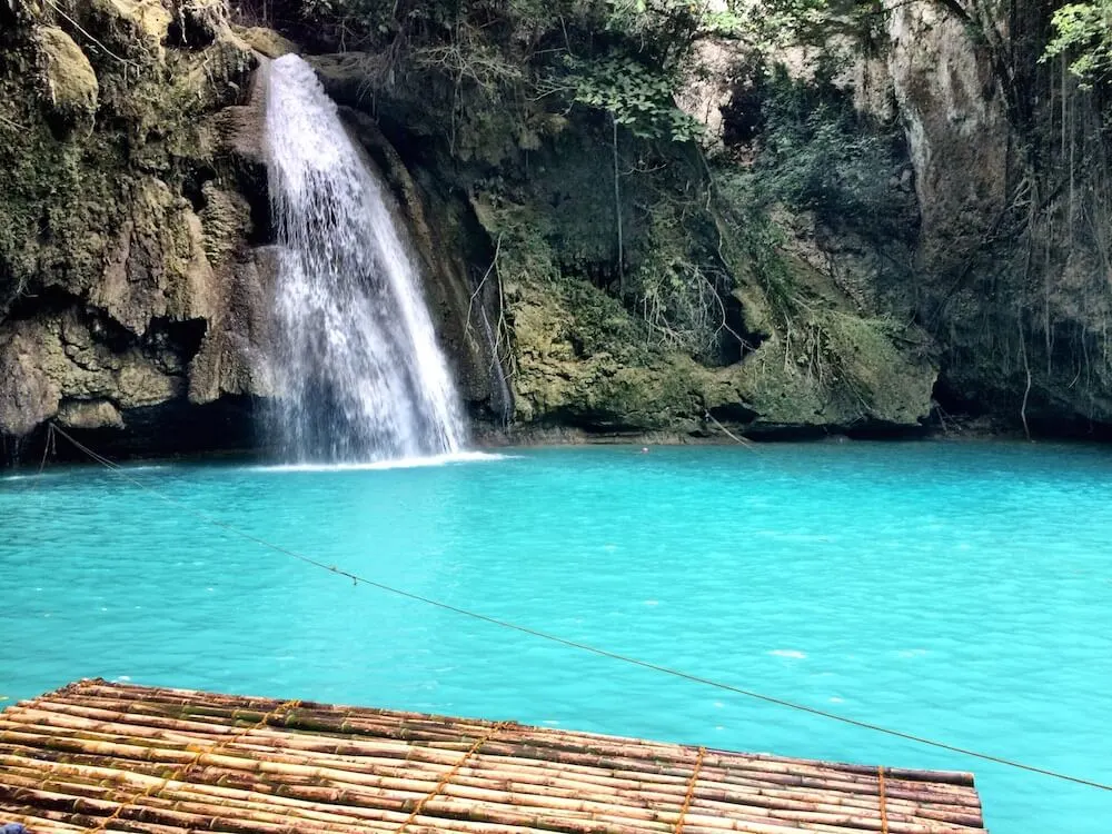 Famous waterfall in Cebu