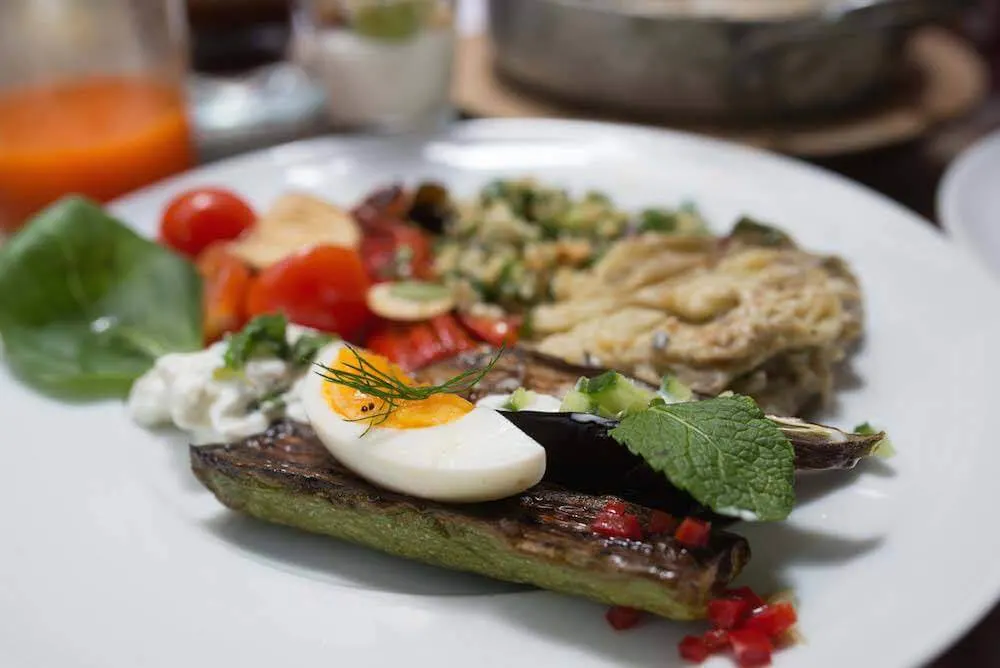 Israeli breakfast at Mendeli Hotel by Or Kaplan