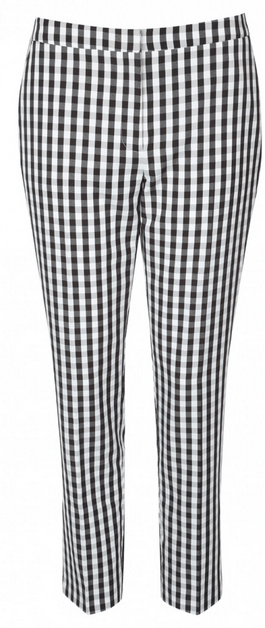 Gingham check trousers
