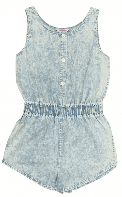 Acid Denim Wash Playsuit