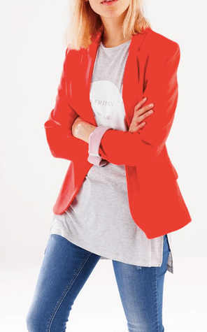 Red blazer