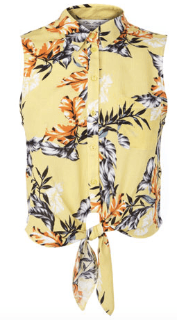 Tropical tie shirt
