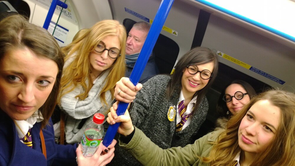 Harry Potter hen party on the tube