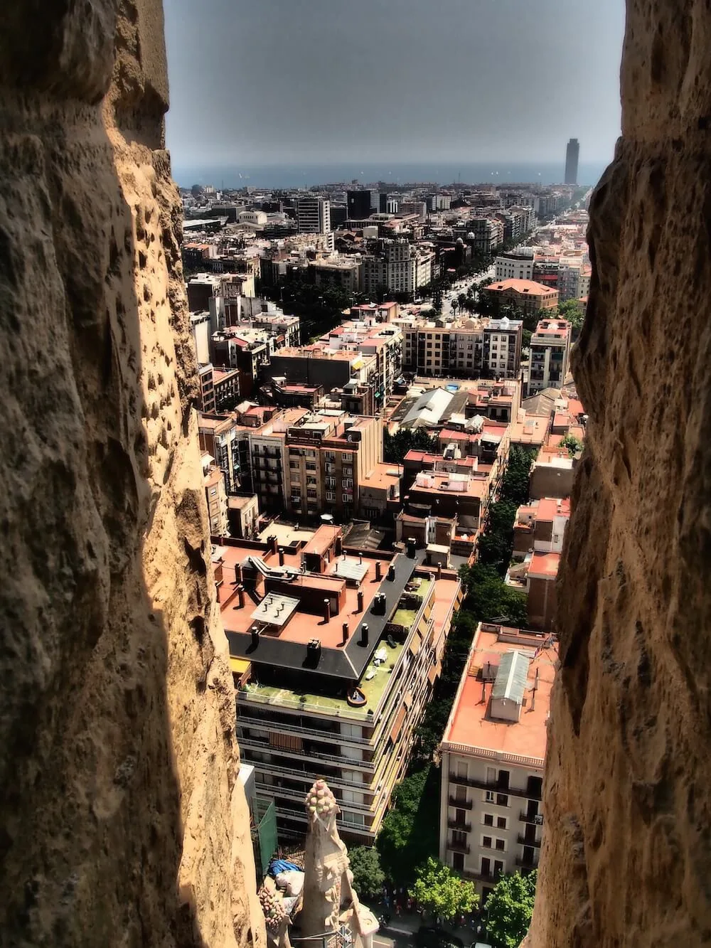 The towers of the Sagrada Familia