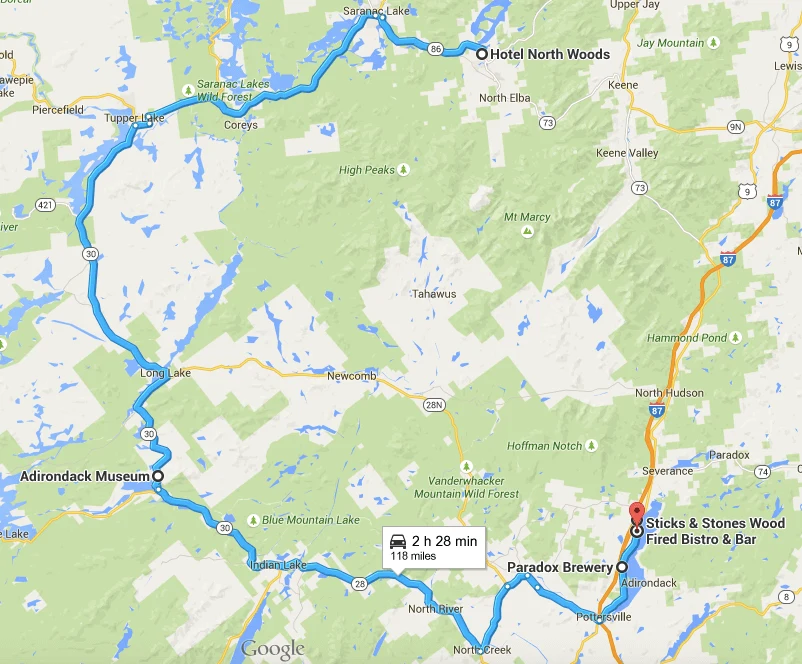 One week itinerary for Adirondacks