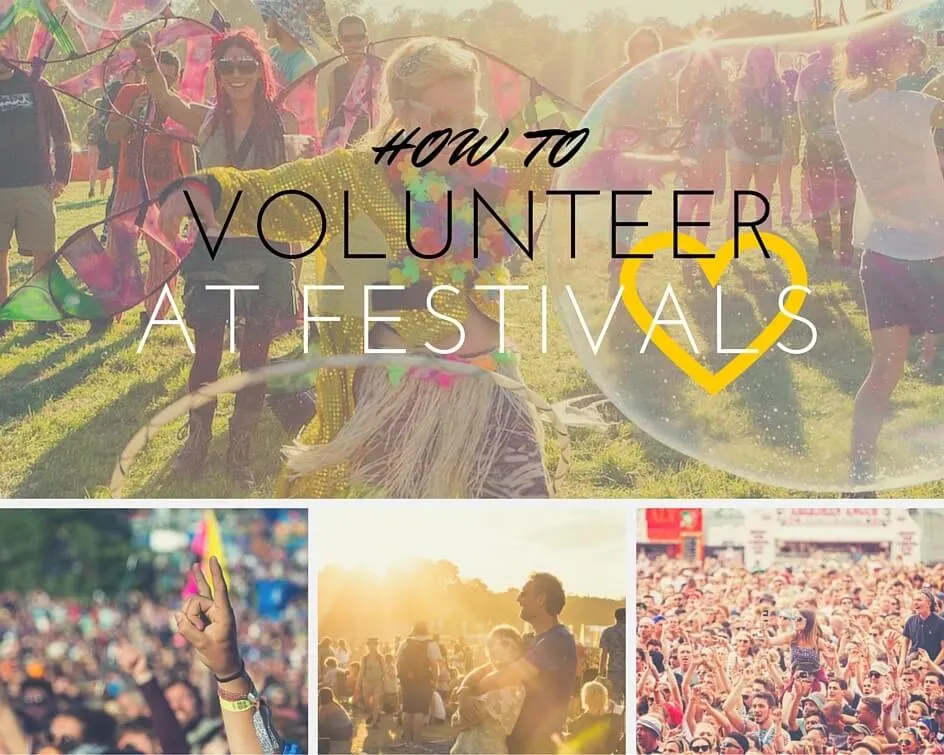 Volunteering at festivals