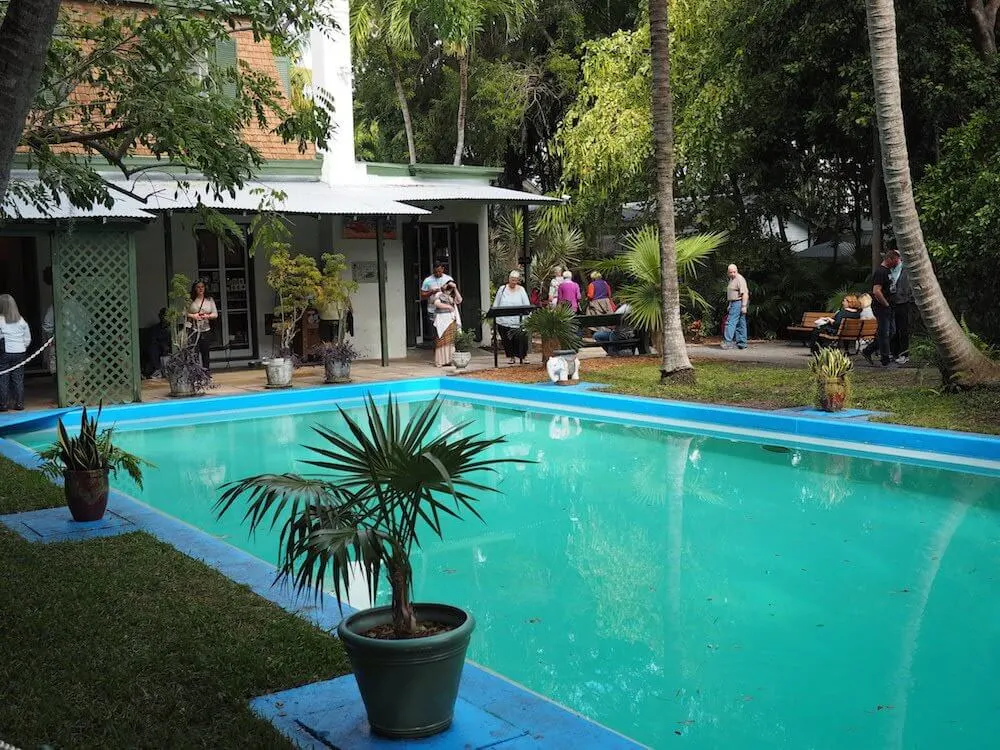 The pool at Hemingway House