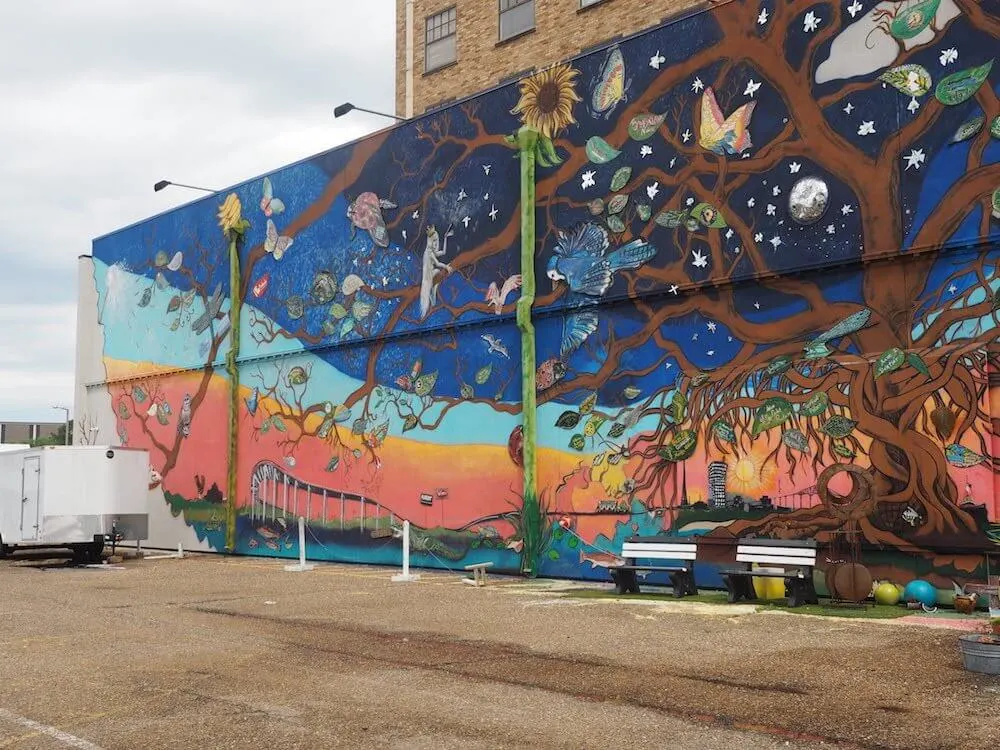Candice Alexander mural in Lake Charles
