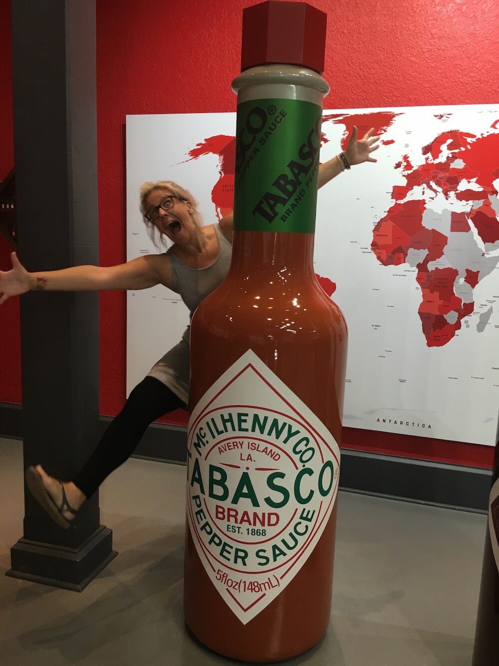 Me at the Avery Island Museum with Tabasco