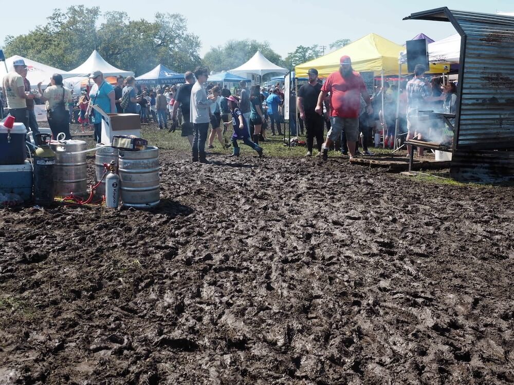 Mud at the Hogs for the Cause Festival