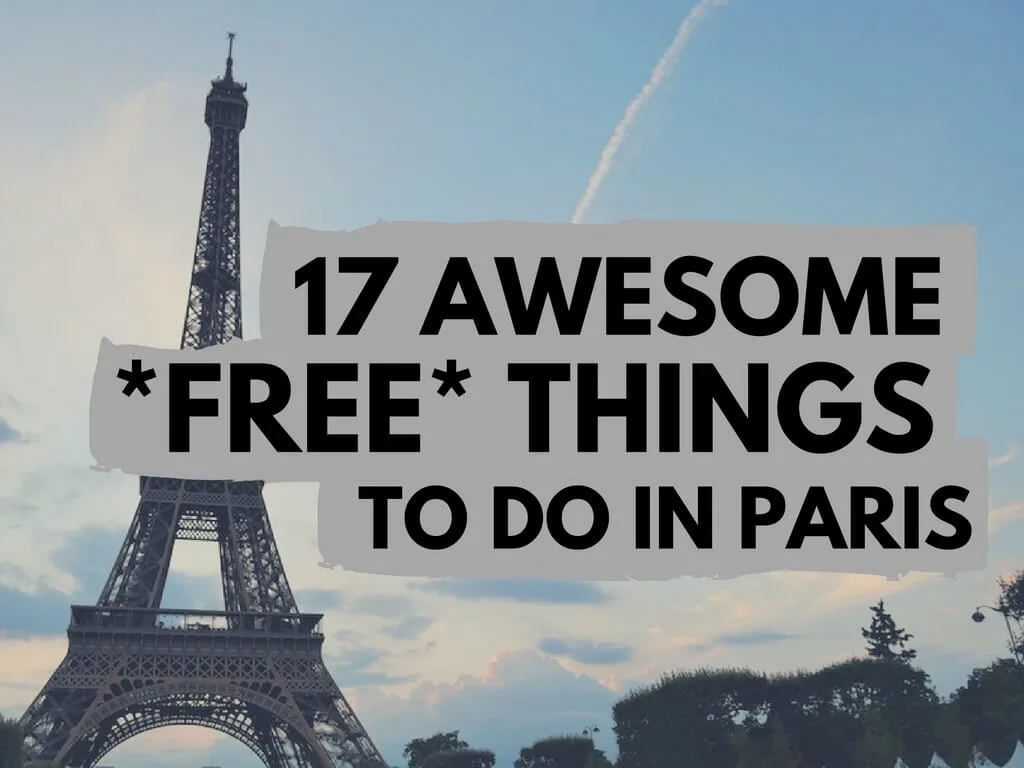 Paris free things to do