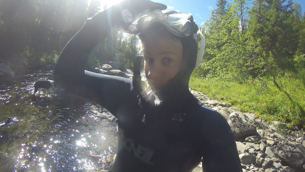 Snorkelling south lapland