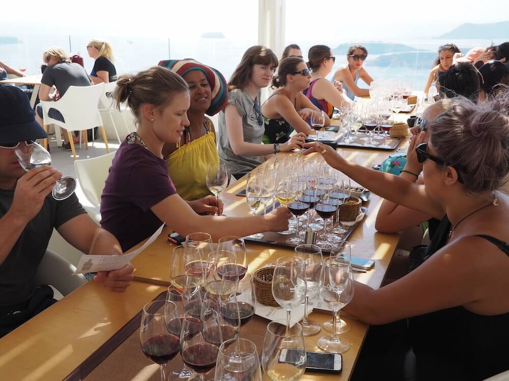 Wine tasting in Santorini