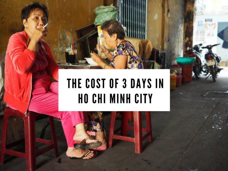 The Cost of 3 Days in Ho Chi Minh City