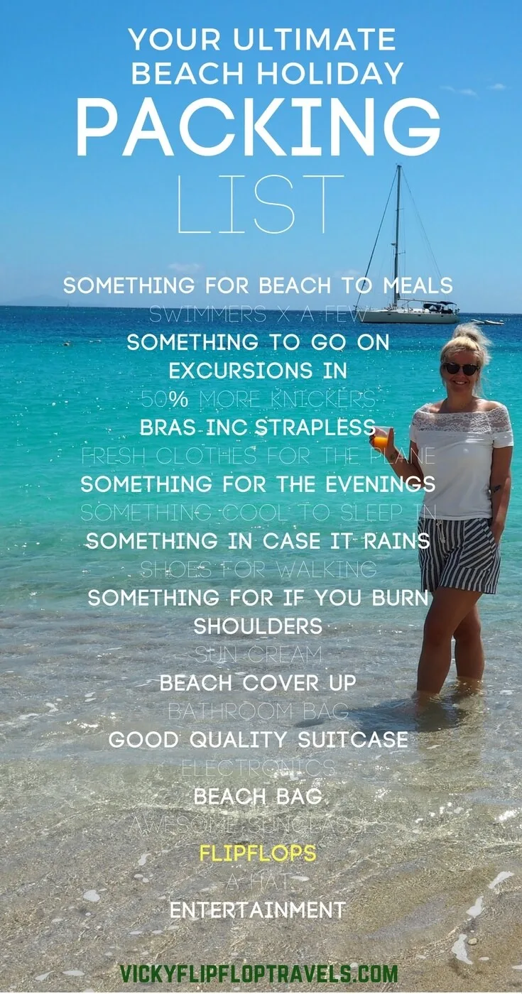 beach holiday packing guide