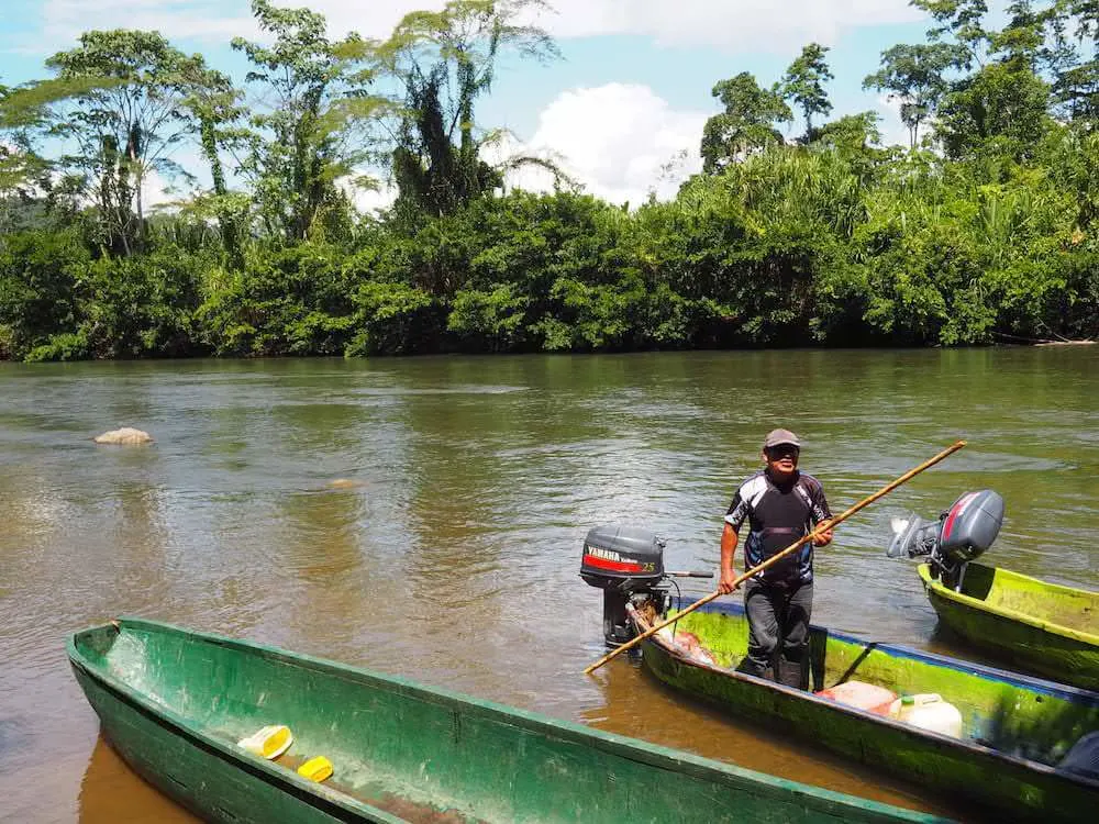 Costa Rica canal boat tour