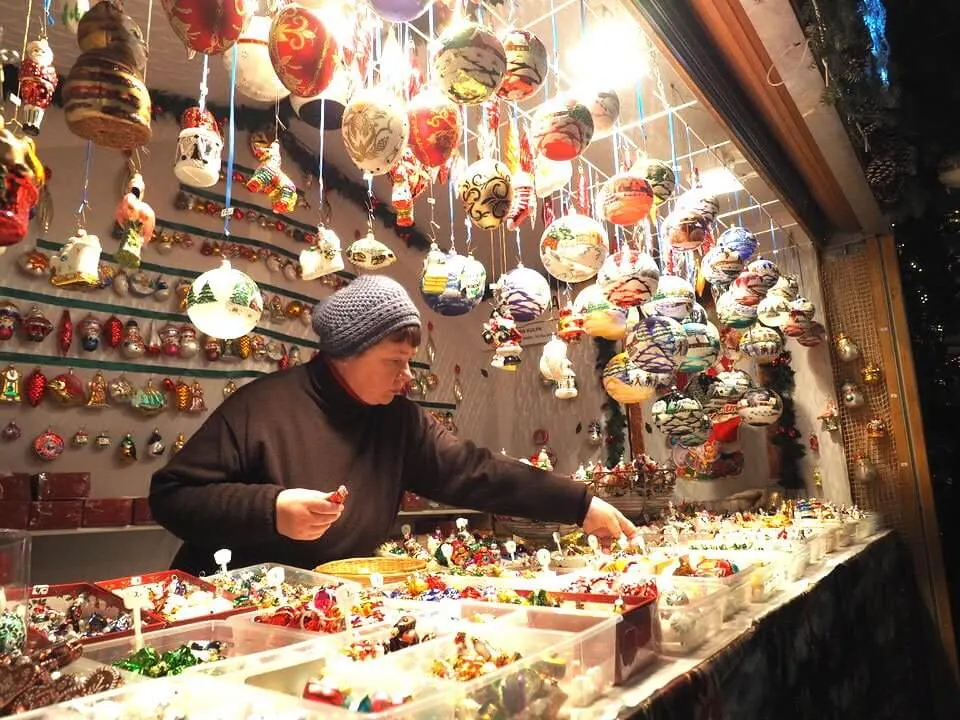 Basel Christmas Market stalls
