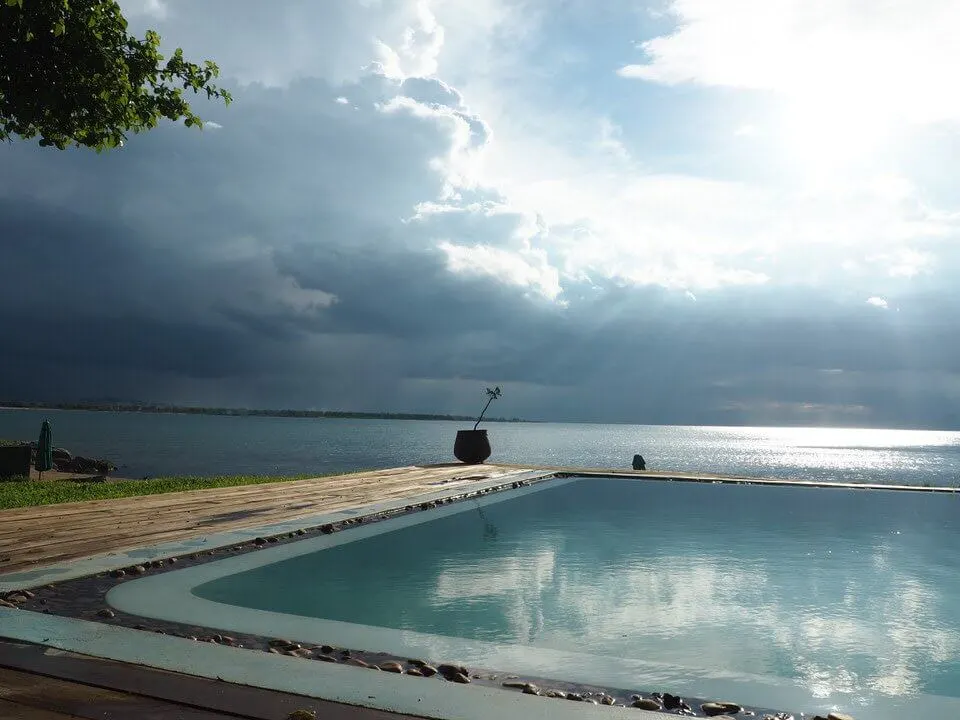 Swimming pool Lake Malawi 
