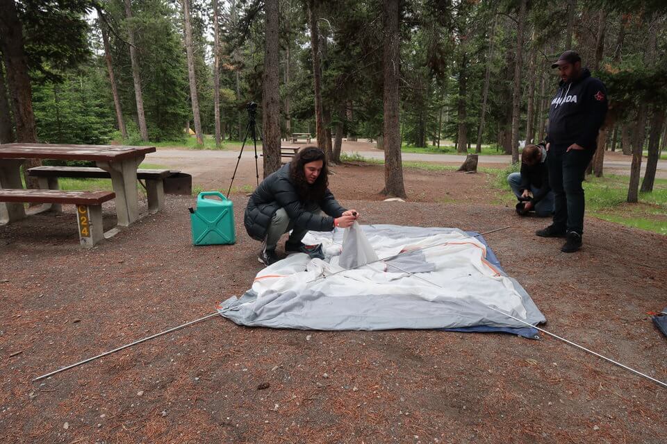 Banff campsite
