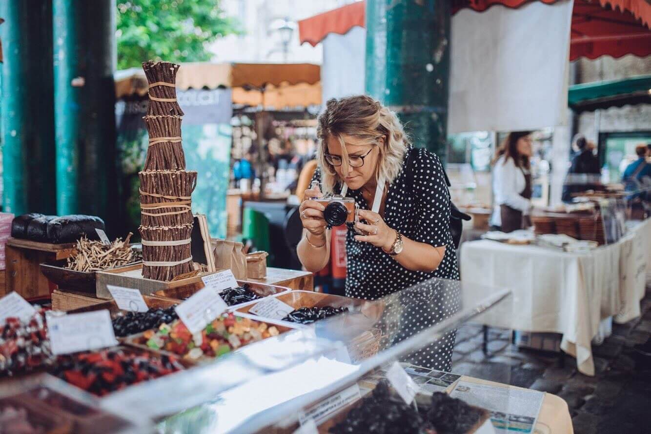 Me photographing food