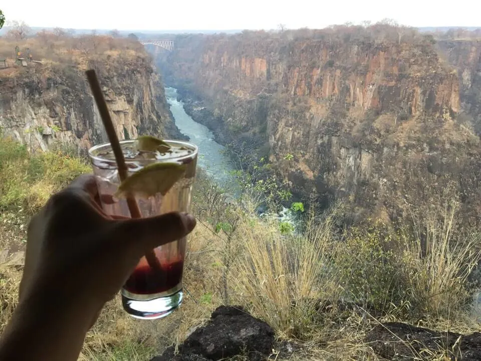 Gin at Victoria Falls
