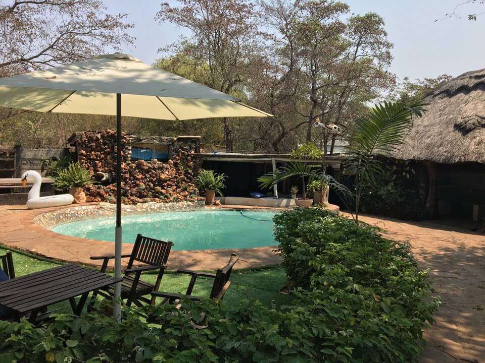 Backpackers in Victoria Falls