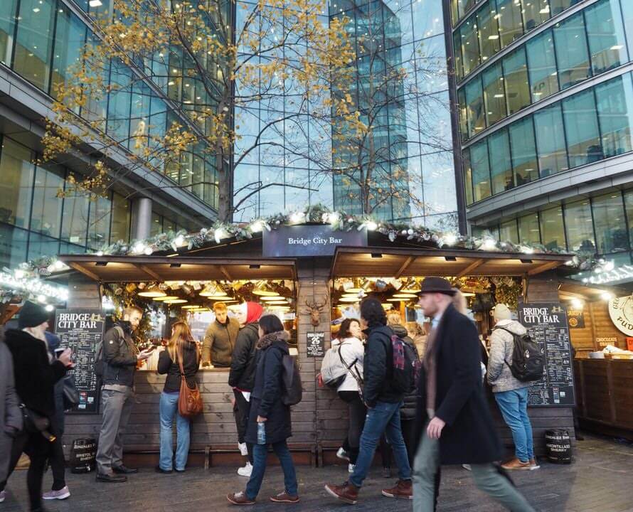 Christmas by the River Market, at London Bridge