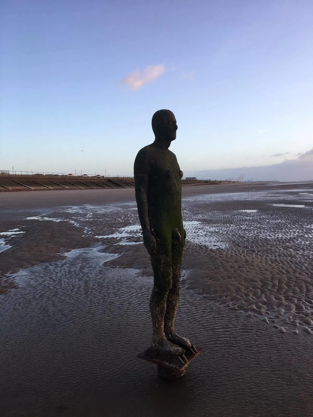 Gormley sculptures Crosby Beach