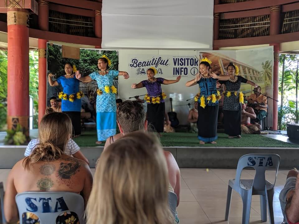 Dancing in Apia in Samoa