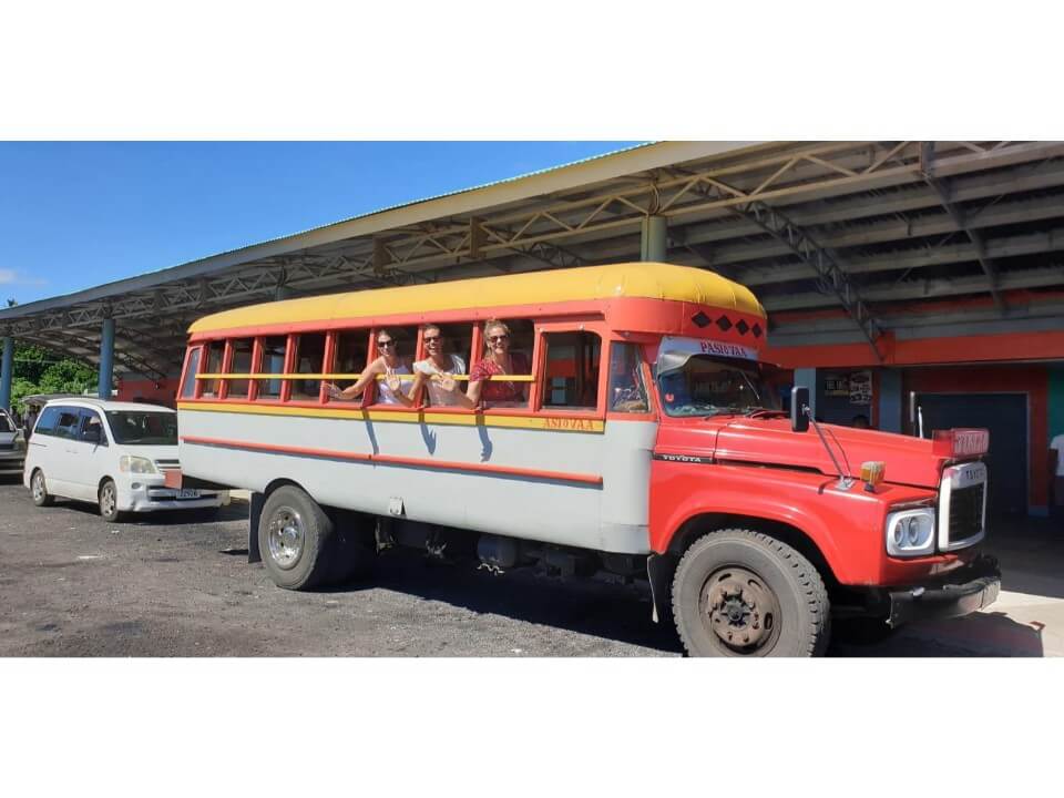 Bus in Samoa as transport