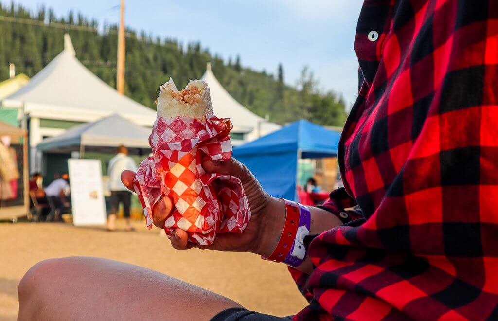 Indian food at Dawson City Music Festival