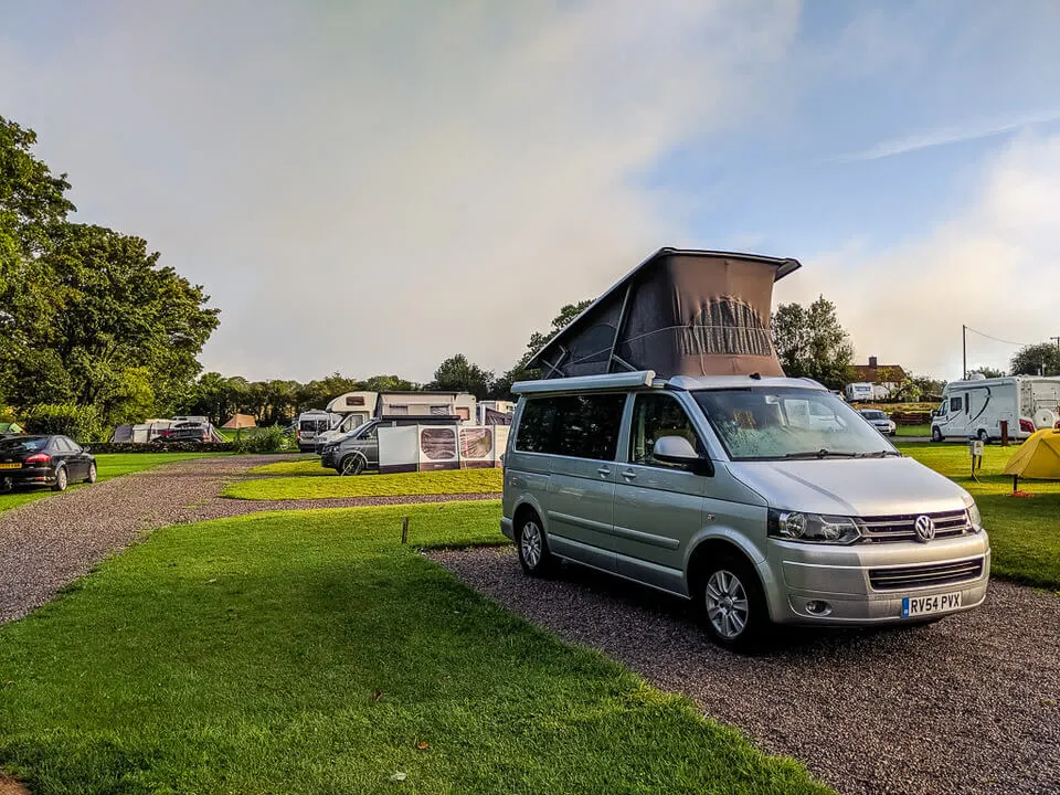cheddar gorge camping for campervans