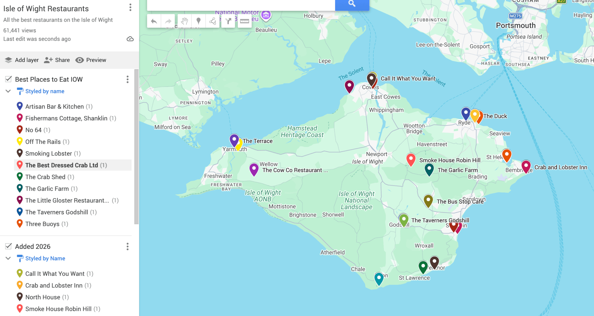 Where to eat on the Isle of Wight